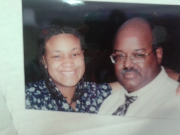 M'rinda and Gerald smiling together