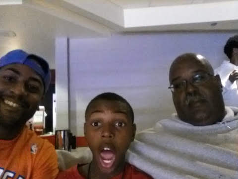 Gerald having fun with family