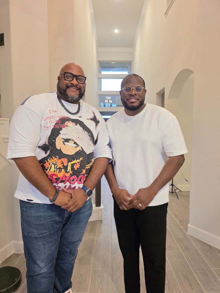 Women posing on the staircase