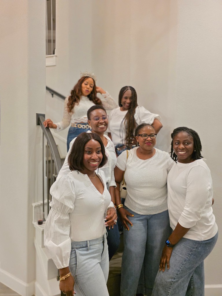 Group of men on the porch